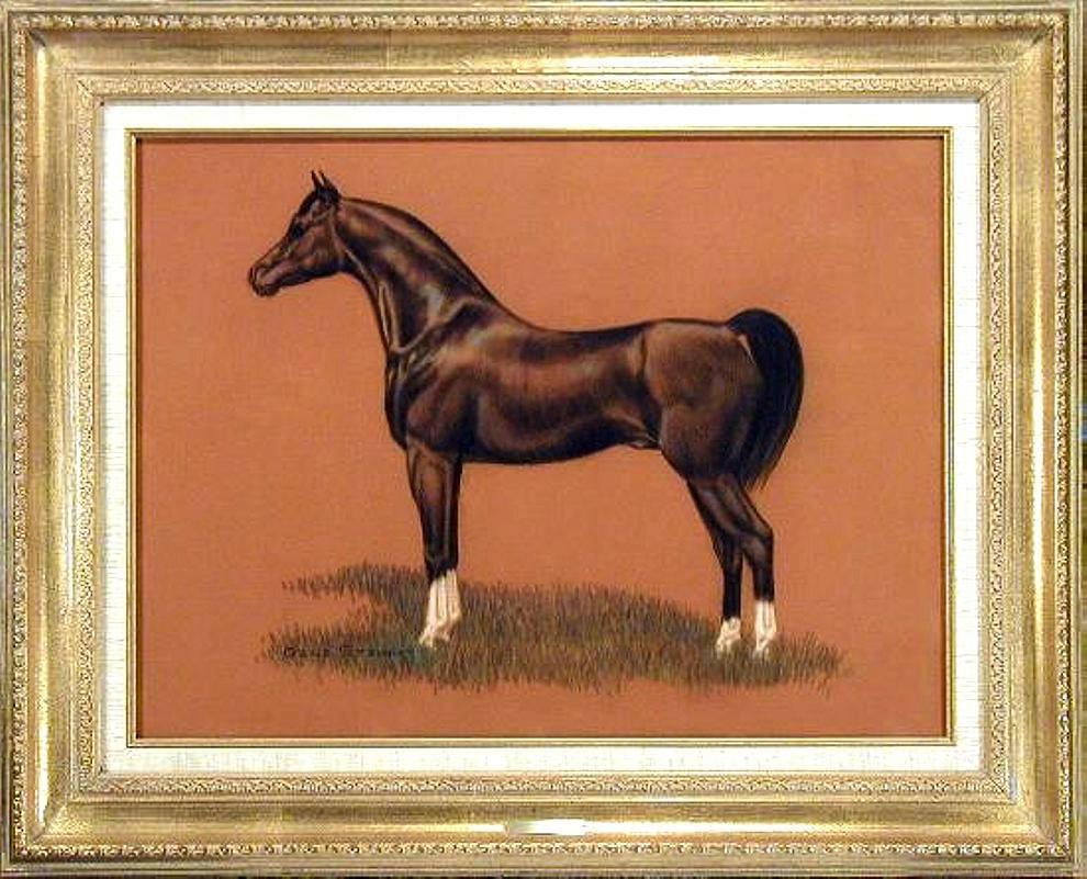"El Raffon", pastel Arab horse