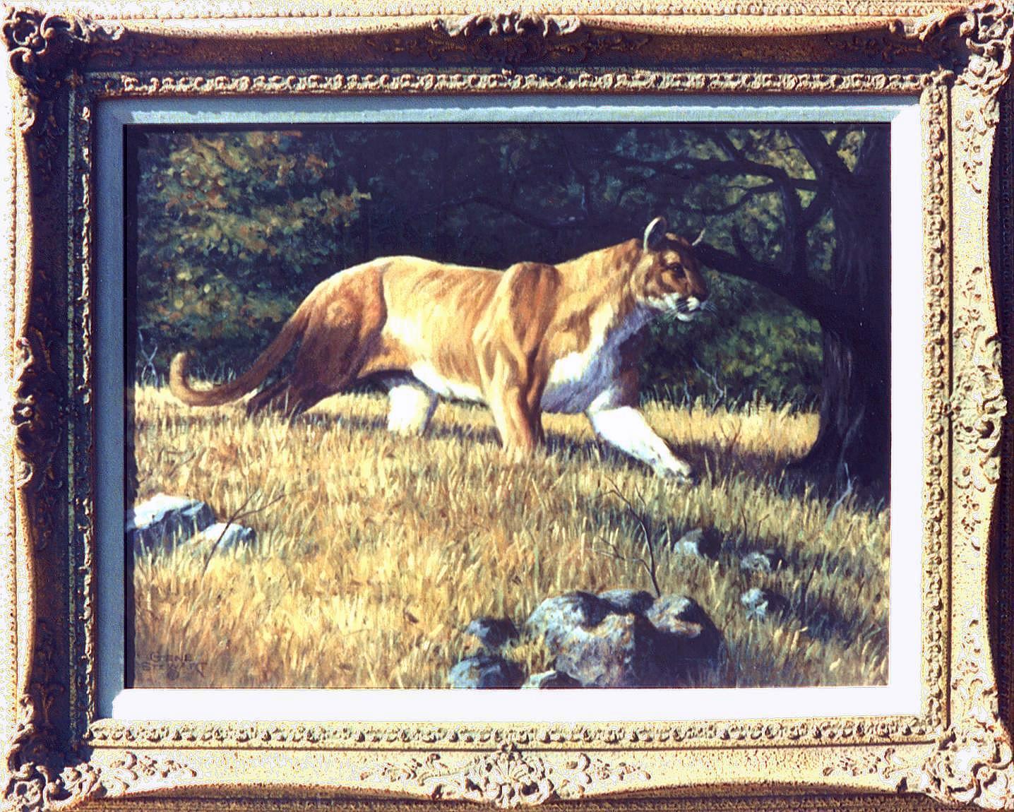 "On The Prowl", oil painting